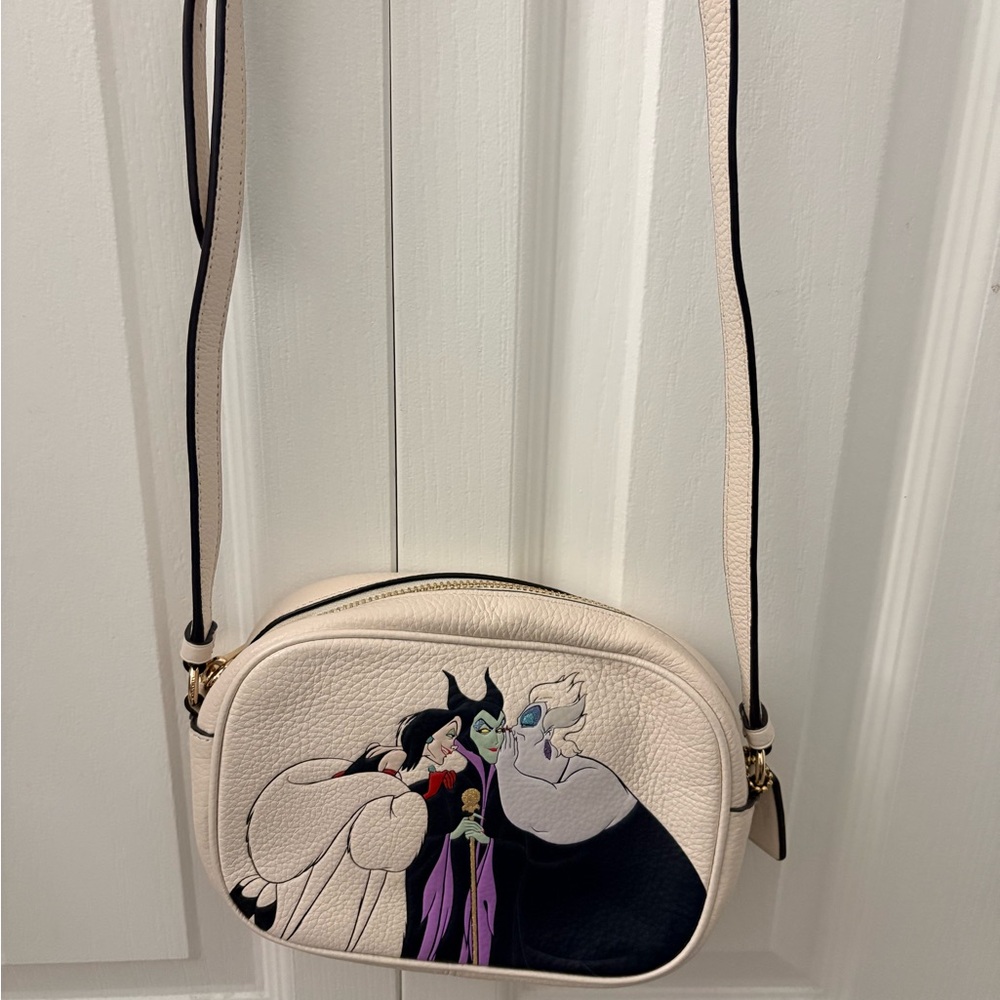 Coach Cream Crossbody Bag with Villains Design